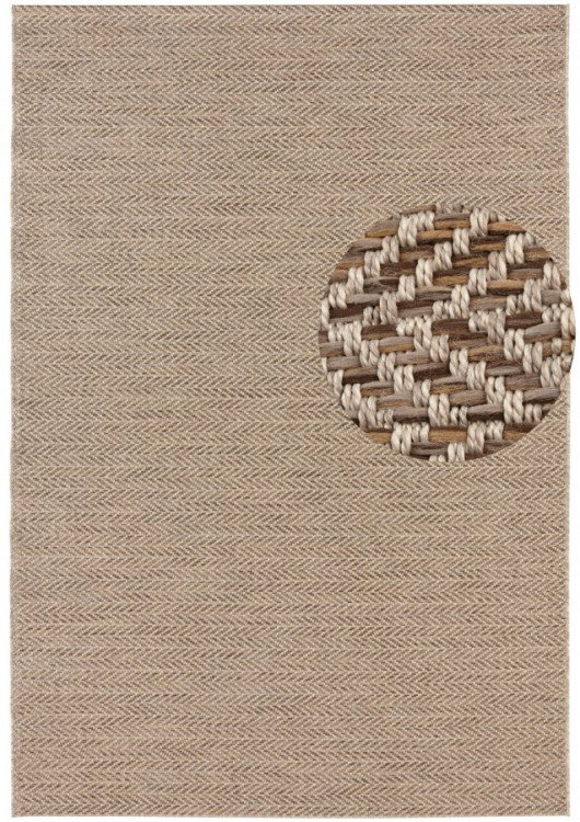 Kusový koberec Brave 103615 natural Brown z kolekce Elle – na ven i na doma č.5