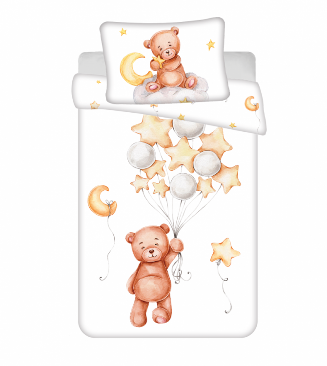 Povlečení bavlna MEDVÍDEK CUTE baby 40x60 a 100x135 cm č.1