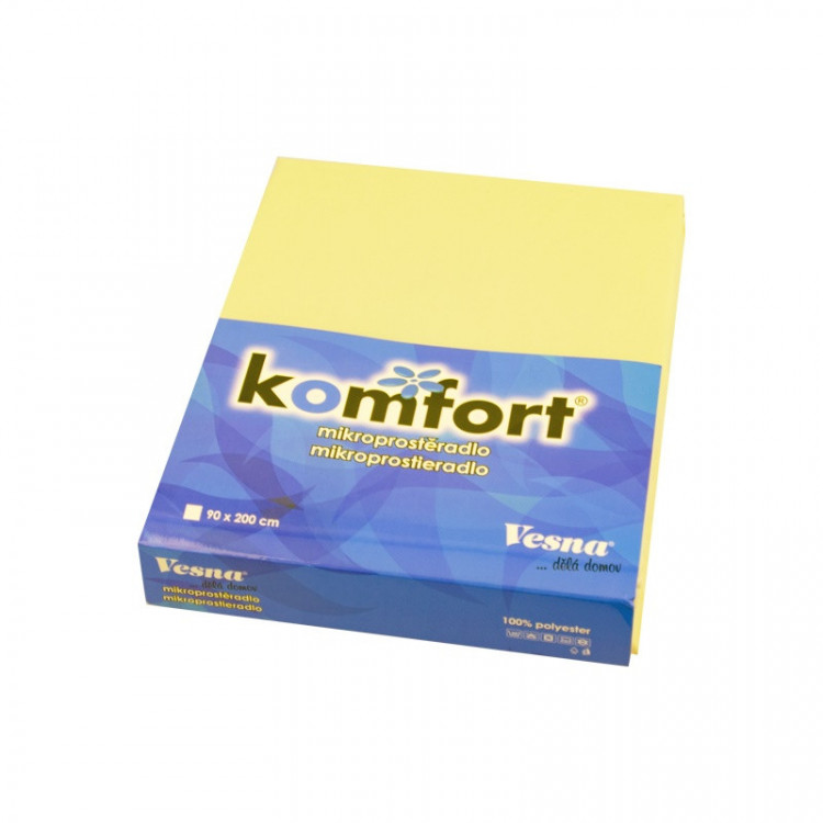 Prostěradlo Komfort MIKRO TC smetanové 90x200 cm č.1
