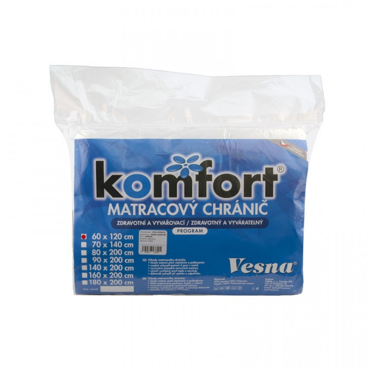 Matracový chránič KOMFORT prošívaný 80x200 cm č.1