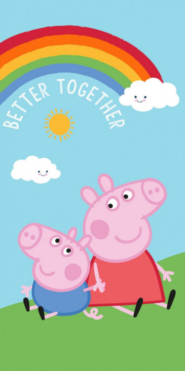 Dětská osuška PRASÁTKO PEPPA 70x140 cm č.1