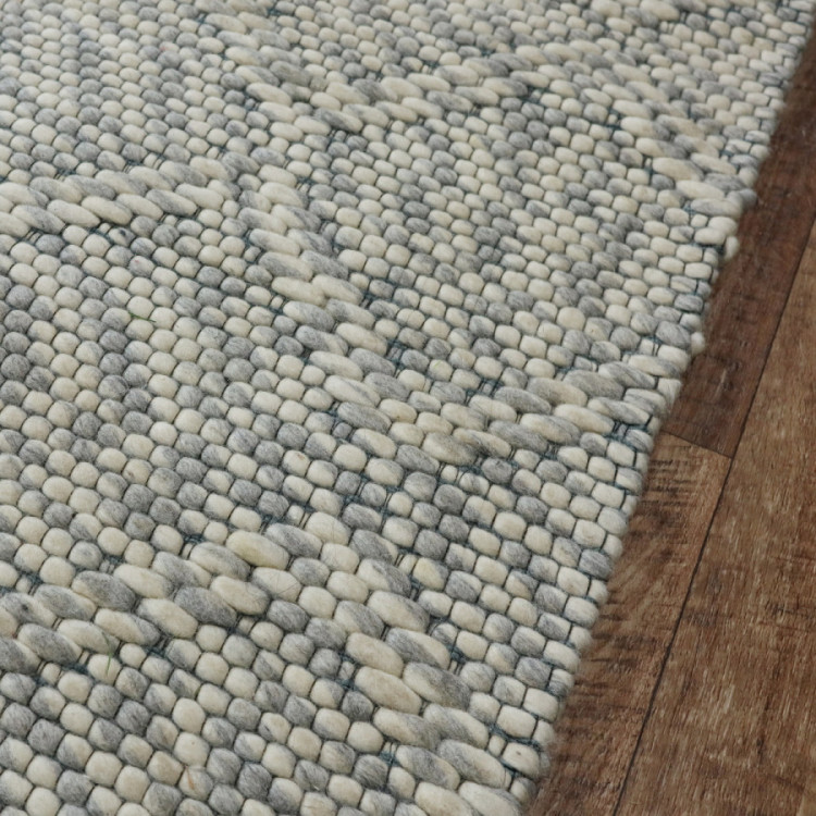 Kusový ručně tkaný koberec Woolen 4 Grey č.8