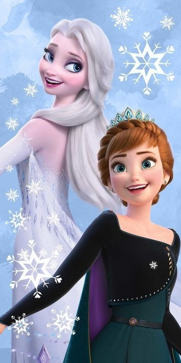 Dětská osuška FROZEN SISTERS  70x140 cm č.1