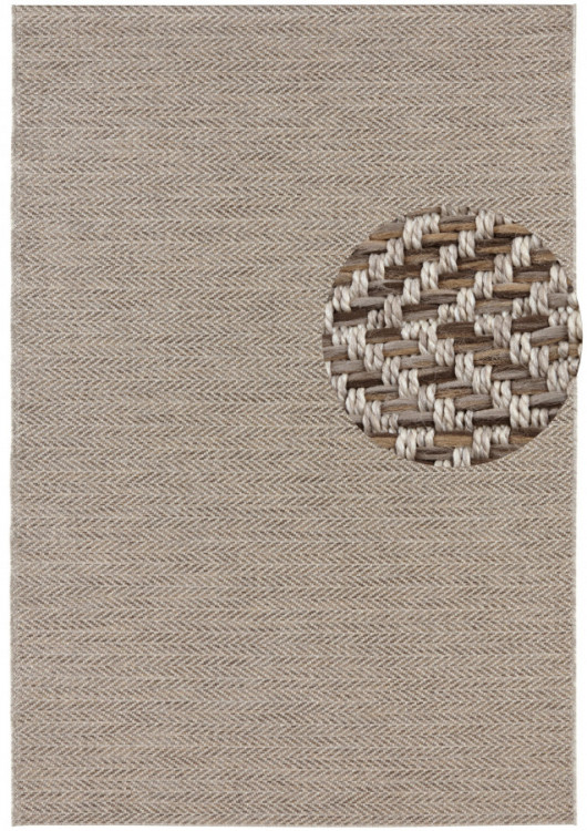 Kusový koberec Brave 103615 natural Brown z kolekce Elle – na ven i na doma č.7