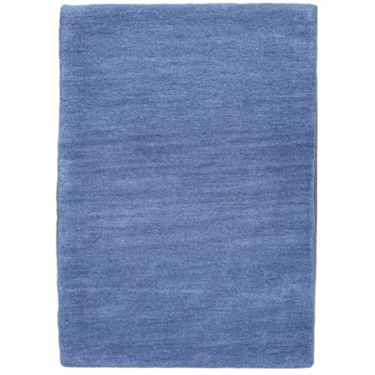 Ručně všívaný kusový koberec Asra wool modrá č.1