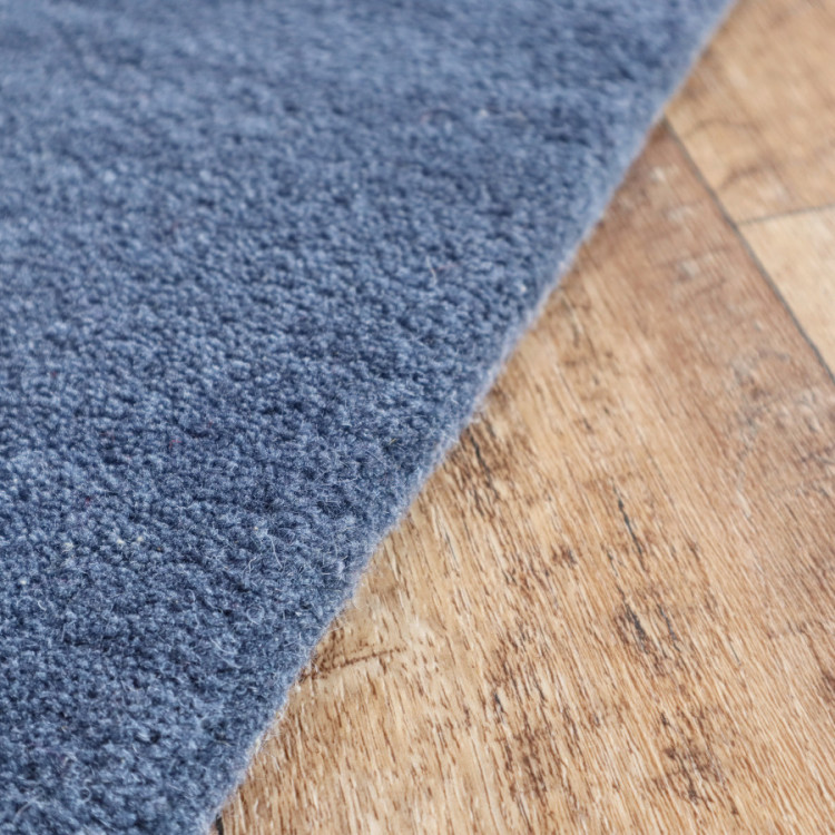Ručně všívaný kusový koberec Asra wool modrá č.4