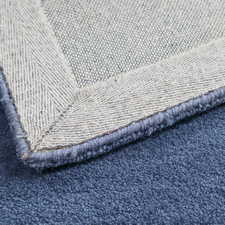 Ručně všívaný kusový koberec Asra wool modrá č.8