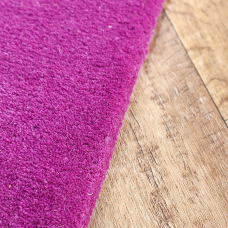 Ručně všívaný kusový koberec Asra wool lila č.6
