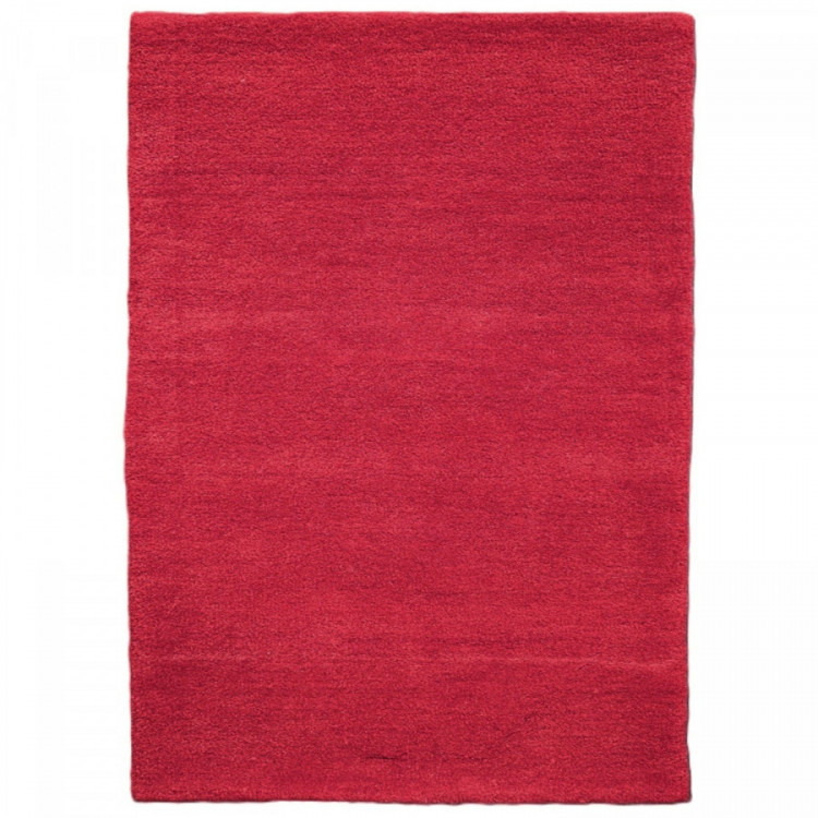 Ručně všívaný kusový koberec Asra wool červená č.1