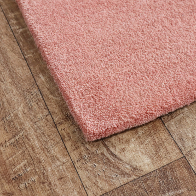 Ručně všívaný kusový koberec Asra wool starorůžová č.2