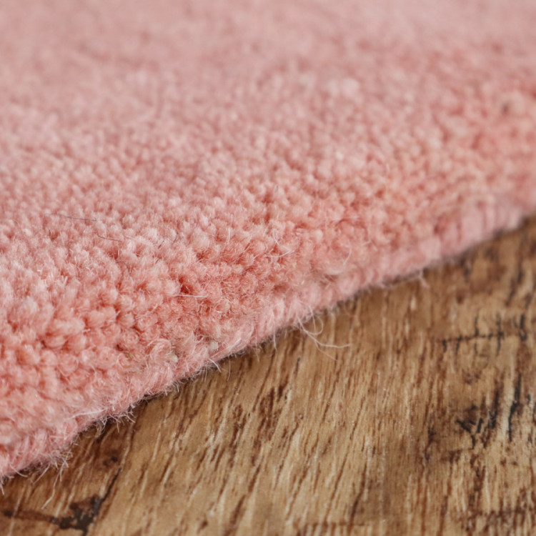 Ručně všívaný kusový koberec Asra wool starorůžová č.4