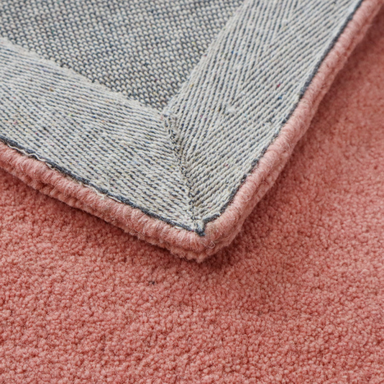 Ručně všívaný kusový koberec Asra wool starorůžová č.8