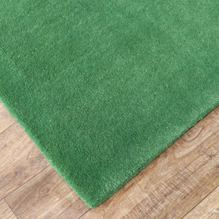 Ručně všívaný kusový koberec Asra wool sv. zelená č.2