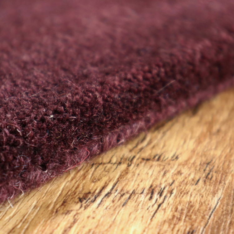 Ručně všívaný kusový koberec Asra wool tm. fialová č.4