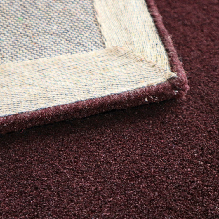 Ručně všívaný kusový koberec Asra wool tm. fialová č.8