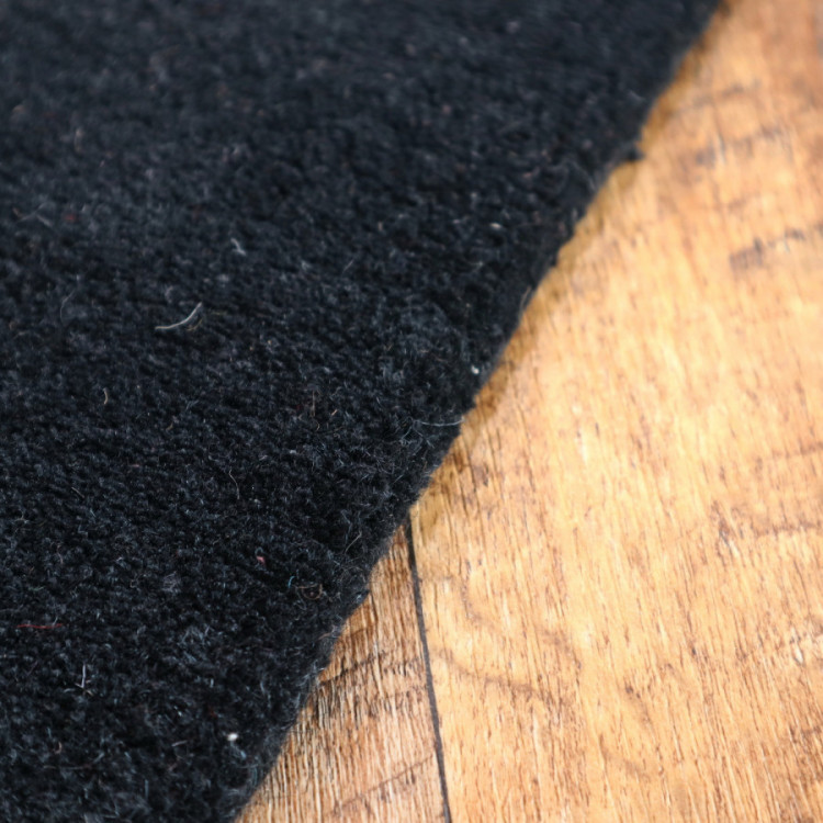 Ručně všívaný kusový koberec Asra wool černá č.3