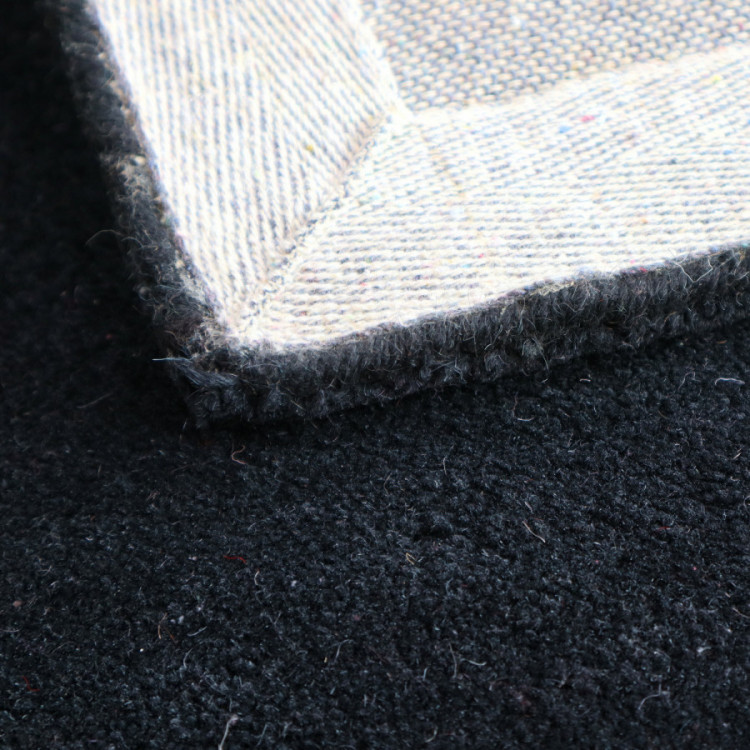 Ručně všívaný kusový koberec Asra wool černá č.8