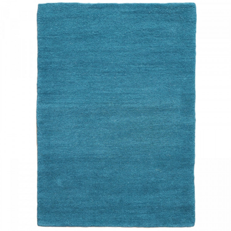 Ručně všívaný kusový koberec Asra wool petrolej č.1