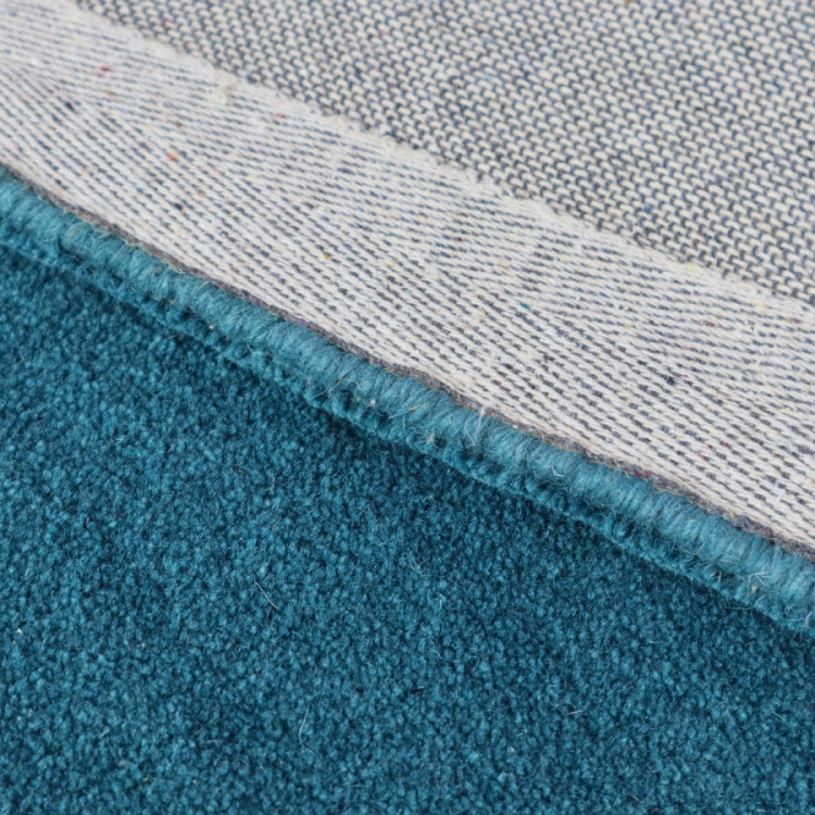 Ručně všívaný kusový koberec Asra wool petrolej č.6