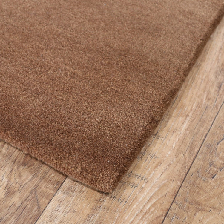 Ručně všívaný kusový koberec Asra wool hnědá č.2