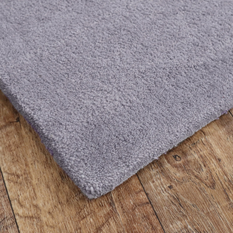 Ručně všívaný kusový koberec Asra wool sv. šedá č.3