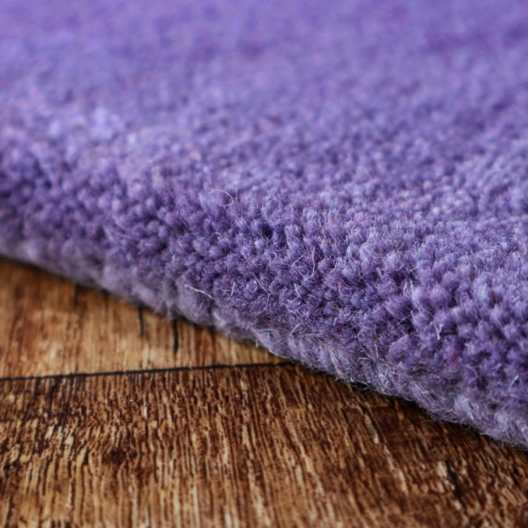Ručně všívaný kusový koberec Asra wool fialová č.2