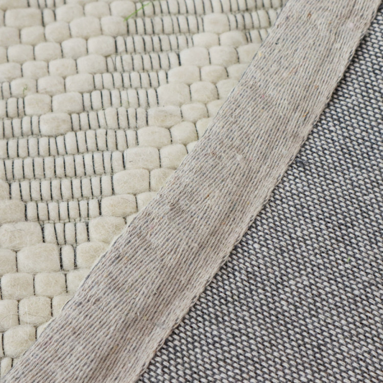 Kusový ručně tkaný koberec Woolen 5 White č.7