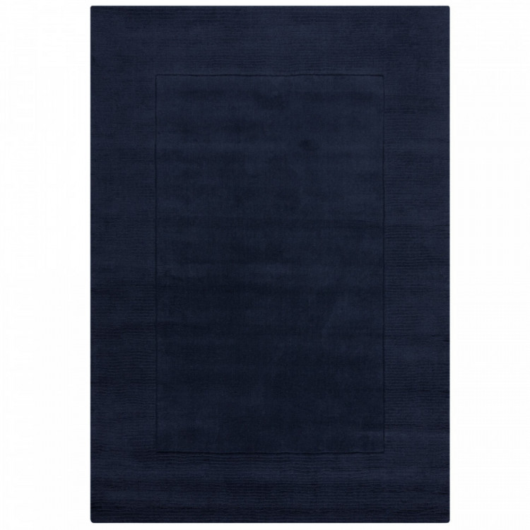 Kusový ručně tkaný koberec Tuscany Textured Wool Border Blue č.1