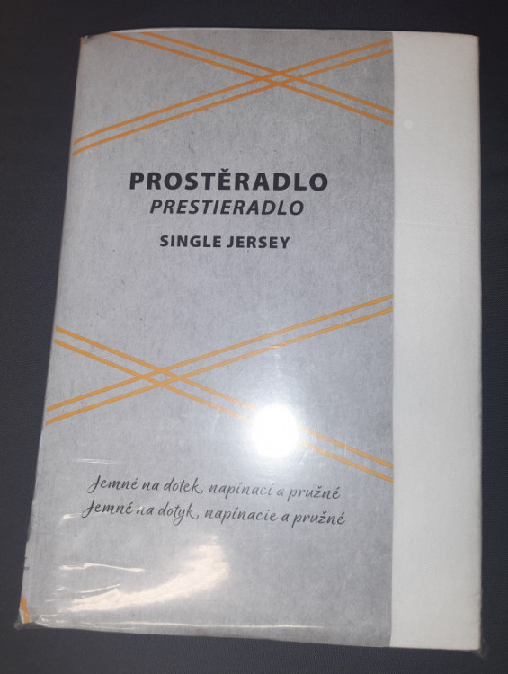 Prostěradlo Jersey cotton bílé 90/200 cm č.1