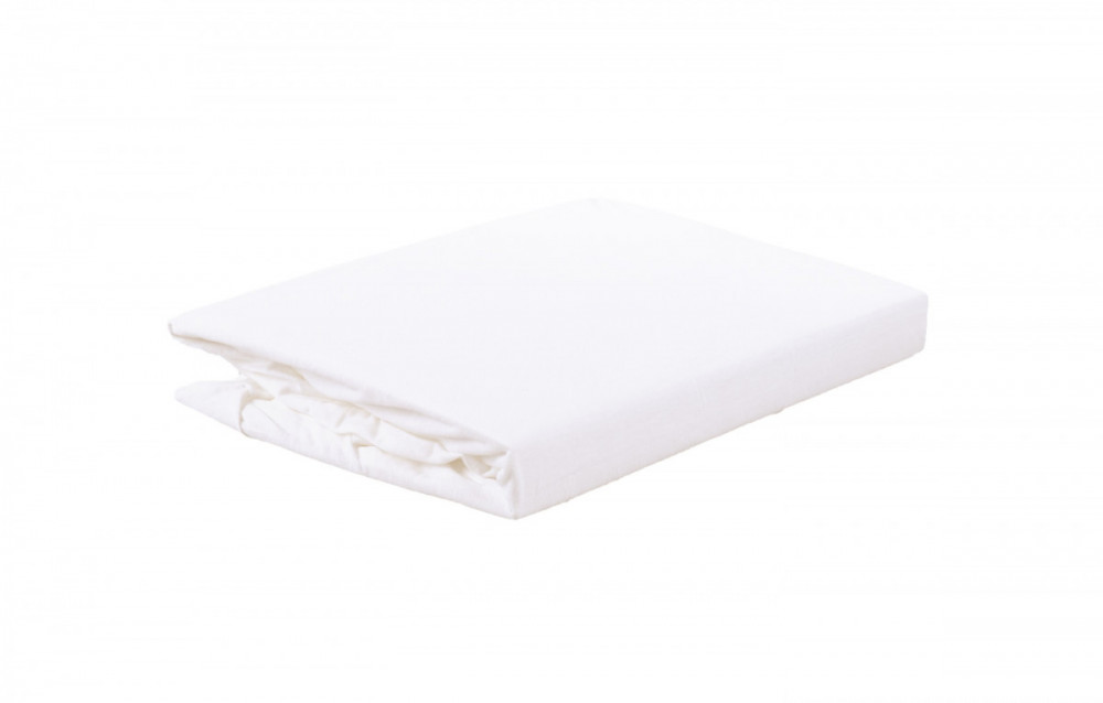 Prostěradlo Jersey cotton bílé 90/200 cm č.2
