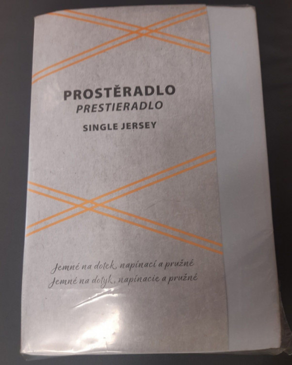 Prostěradlo Jersey cotton šedé 90/200 cm č.1