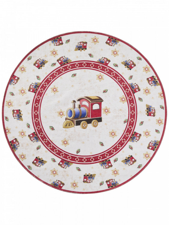 Kusový koberec Villeroy & Boch Toy's delight 106276 Cream, Red kruh č.1