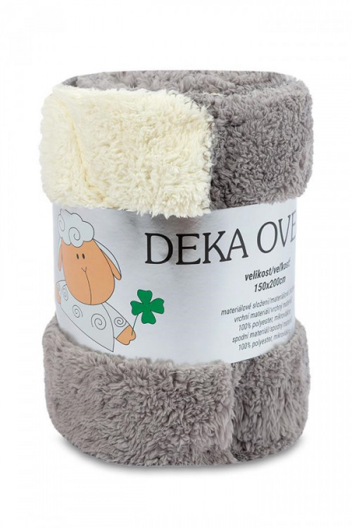 Deka Ovečka světle šedá 150/200 cm č.2
