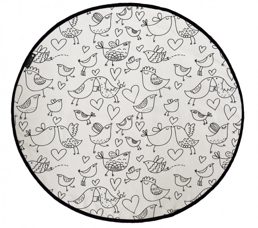 KOBEREC - OMALOVÁNKY - Kissing birds č.8