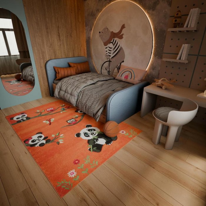 Dětský koberec Jasper Kids 21041-20 oranžová - 140 x 200 cm č.2