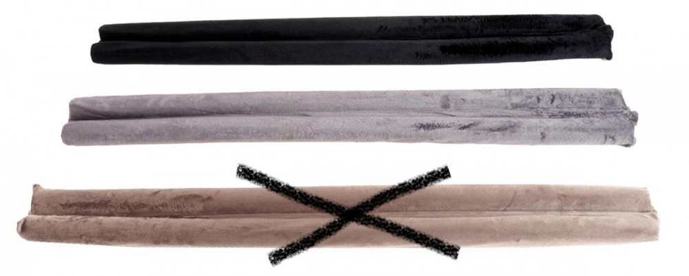 Dvojtá dveřní zarážka / utěsňovač 86 cm č.1