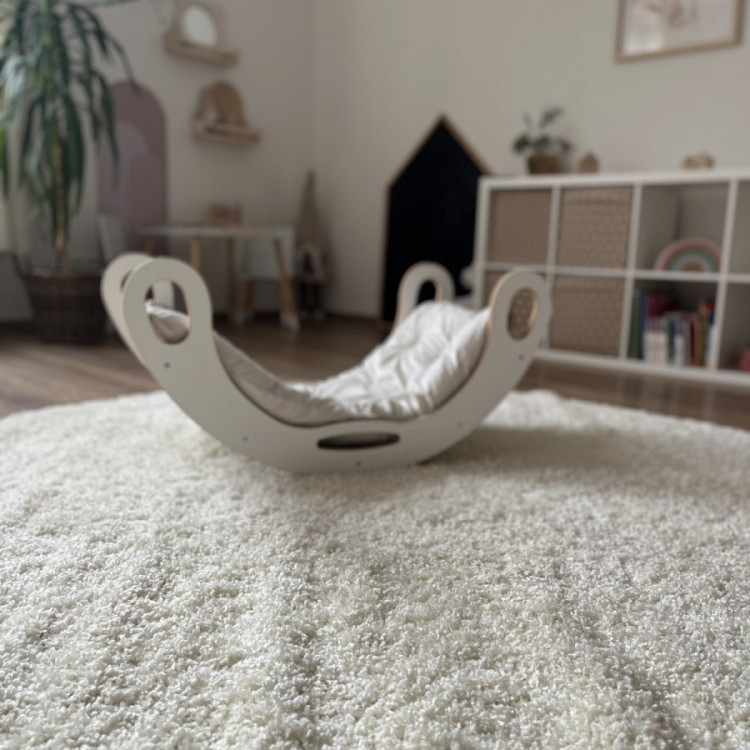 Kusový koberec Life Shaggy 1500 cream kruh č.6