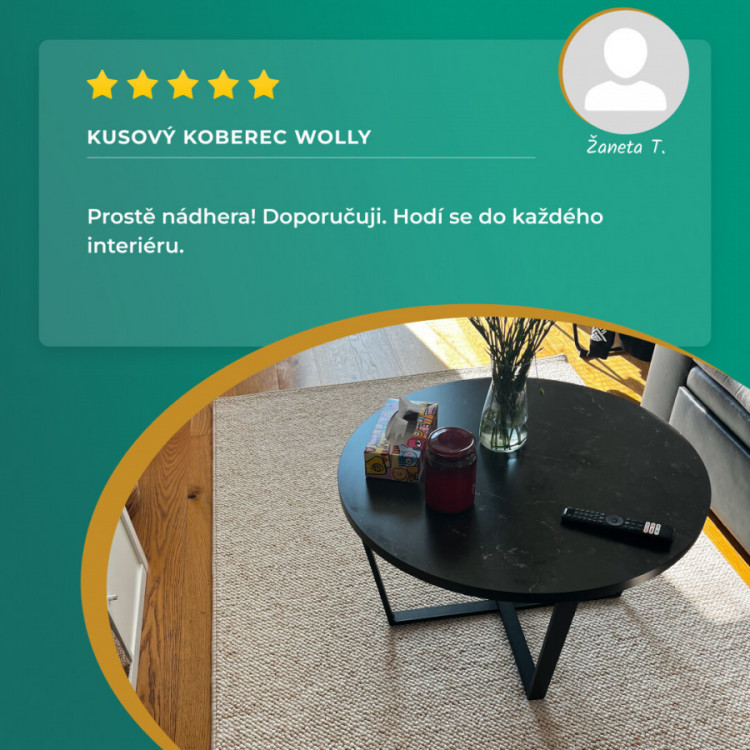 Kusový koberec Wolly 102842 kruh č.7