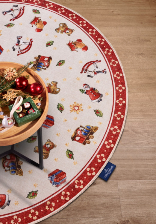 Kusový koberec Villeroy & Boch Toy's delight s potiskem 106192 Red, Multicolor kruh č.2