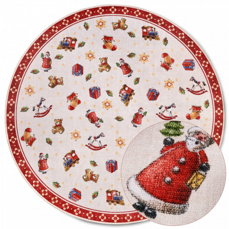 Kusový koberec Villeroy & Boch Toy's delight s potiskem 106192 Red, Multicolor kruh č.8