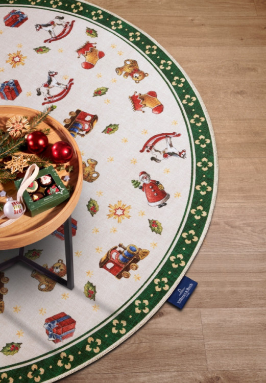 Kusový koberec Villeroy & Boch Toy's delight s potiskem 106193 Green, Multicolor kruh č.3