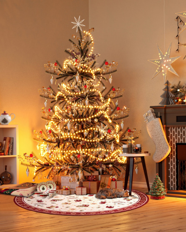 Kusový koberec Villeroy & Boch Toy's delight se střiženým vlasem 106217 Red, Multicolor kruh č.5