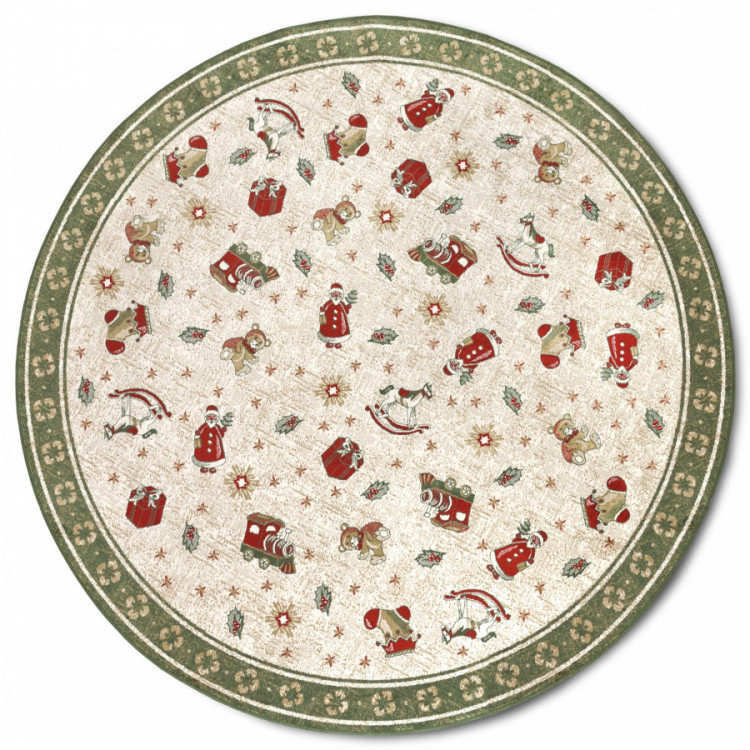 Kusový koberec Villeroy & Boch Toy's delight se střiženým vlasem 106218 Green, Multicolor kruh č.1