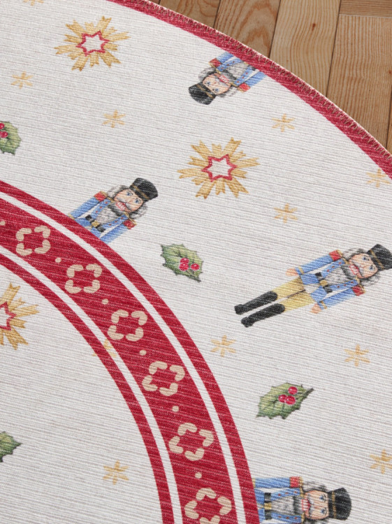 Kusový koberec Villeroy & Boch Toy's delight 106274 Cream, Red kruh č.2