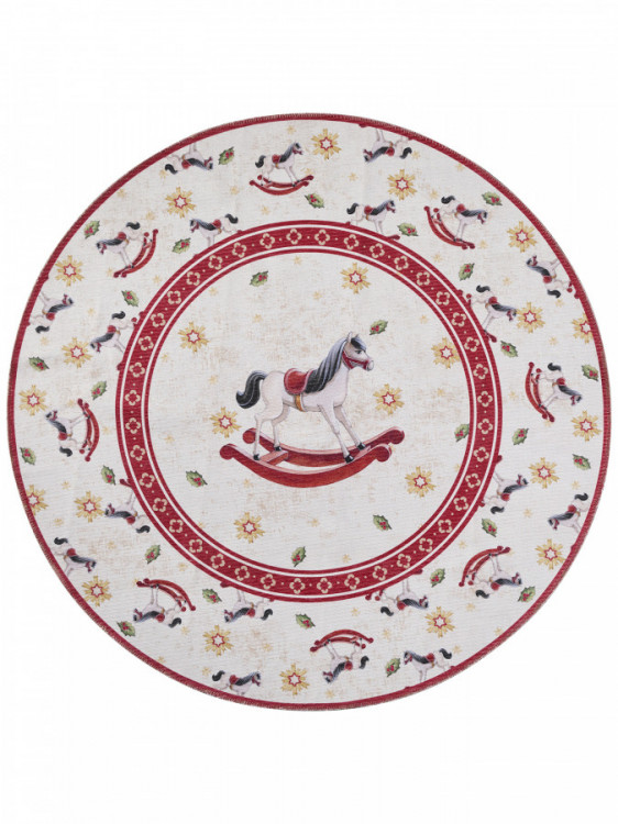 Kusový koberec Villeroy & Boch Toy's delight 106275 Cream, Red kruh č.1