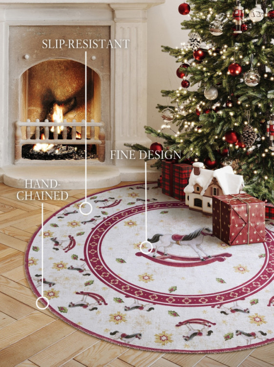 Kusový koberec Villeroy & Boch Toy's delight 106275 Cream, Red kruh č.5