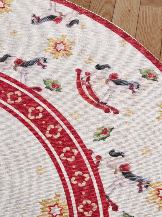 Kusový koberec Villeroy & Boch Toy's delight 106275 Cream, Red kruh č.6