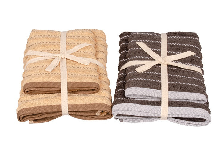 Set ručník + osuška MAISON šedý 50x70 cm + 70x140cm č.3