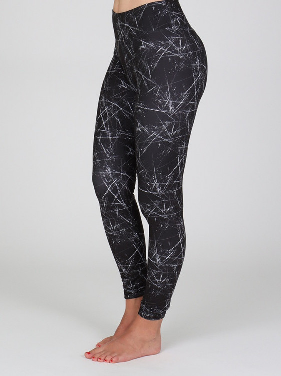 Legíny dámské LUCY černé se vzorem č.1