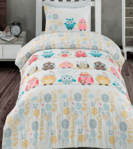 Dětské povlečení Sovičky 140x200 cm a 70x90 cm